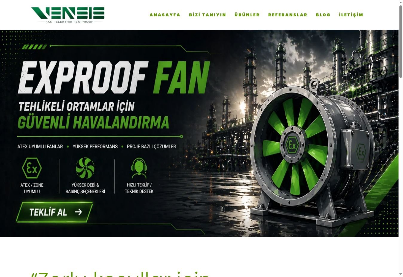 Exproof Fan ana sayfa görüntüsü